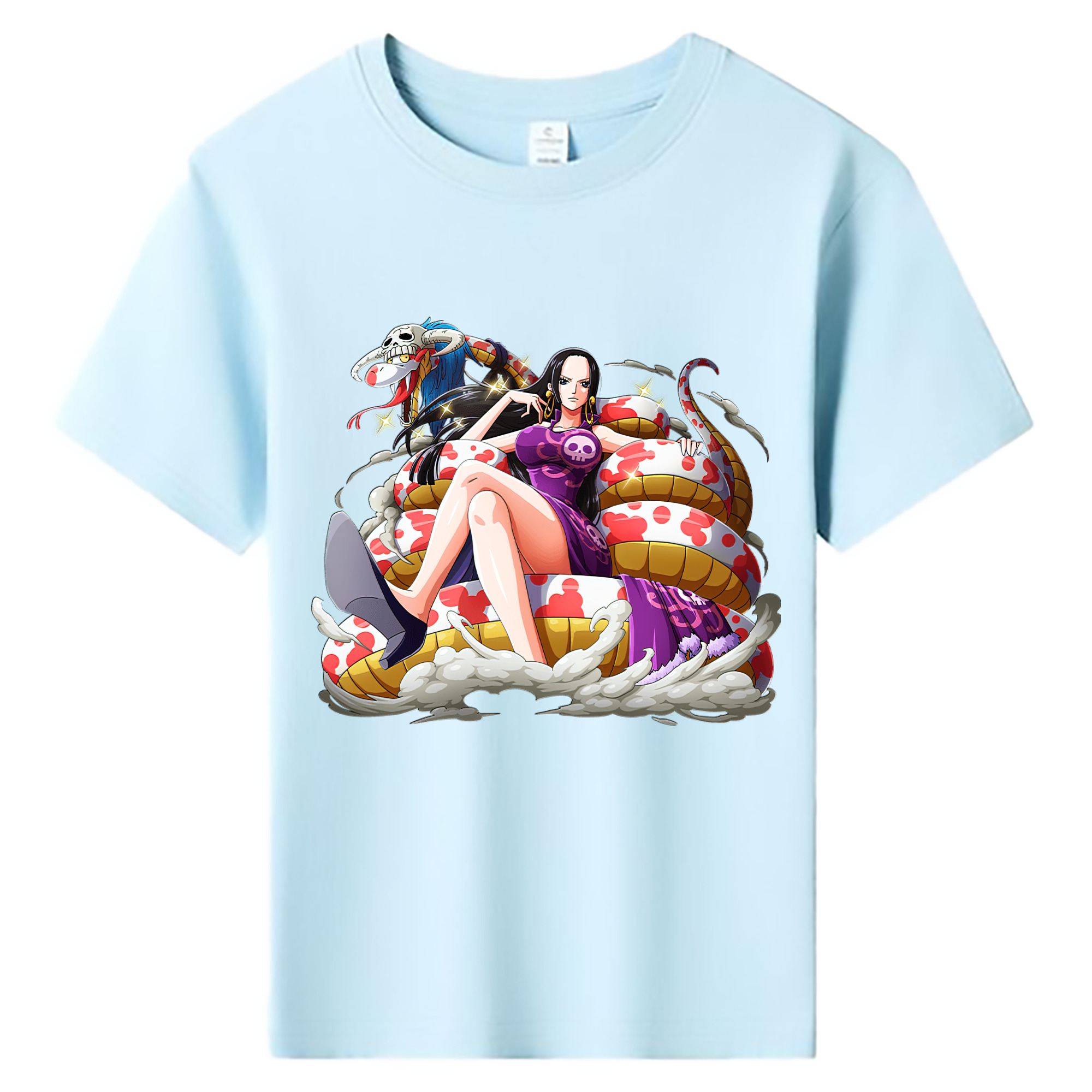 ワンピース ボア・ハンコック ONE PIECE Boa·Hancock 綿100％キッズTシャツ（フロントプリント）